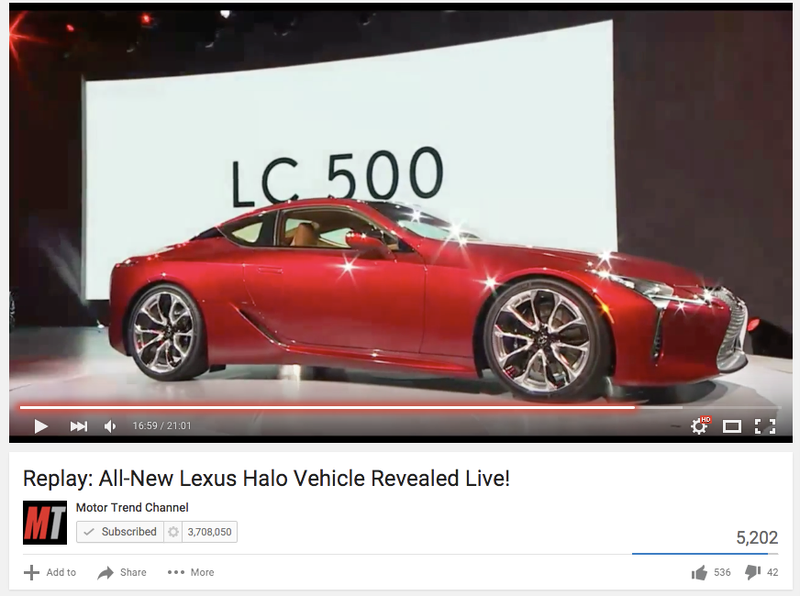 Illustration for article titled So let me the the LC500 straight